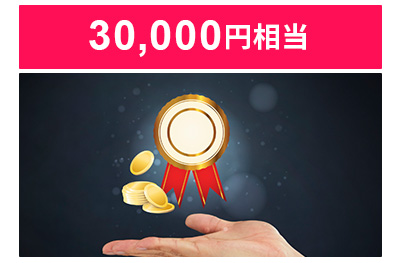 30,000円相当